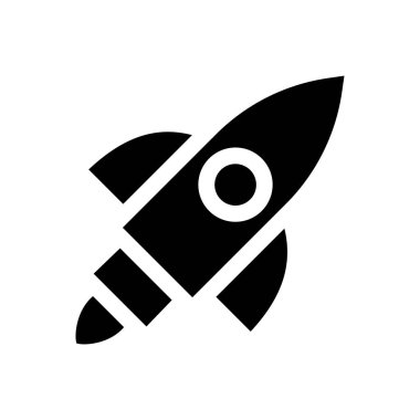 roket fırlatma vektörü renk simgesi