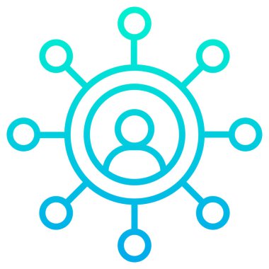 hiyerarşi. Web simgesi basit illüstrasyon