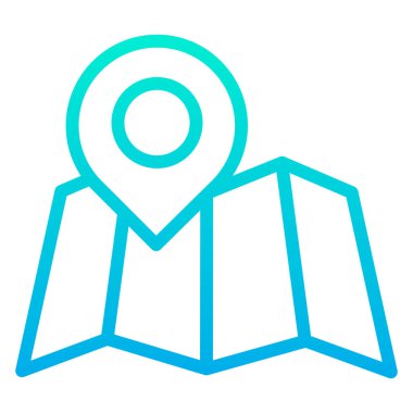 konum pin web simgesi basit illüstrasyon