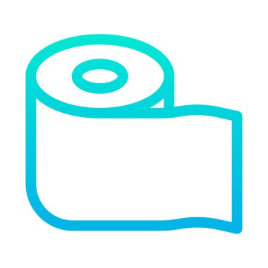 tuvalet kağıdı web hattı simgesi.