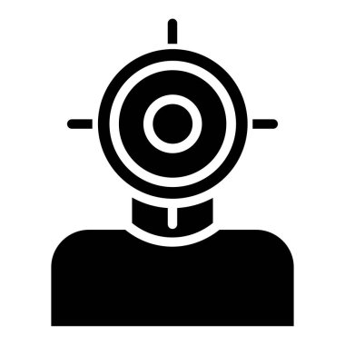 Hedef. Web simgesi basit illüstrasyon