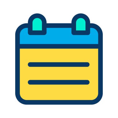 Takvim simgesi vektör illüstrasyonu