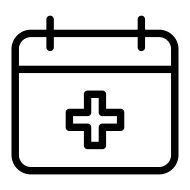 Takvim. Web simgesi basit illüstrasyon