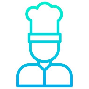 Şef simge vektör illüstrasyonu 