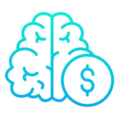 iş ve finans düz vektör simgesi 