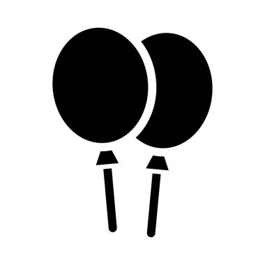 Beyaz arkaplandaki balonların vektör çizimi