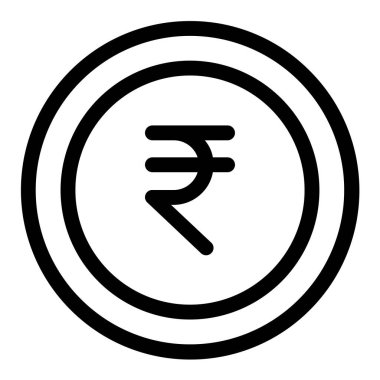 Rupiler, Hint para biriminin vektör çizimi, Hint rupisi. 