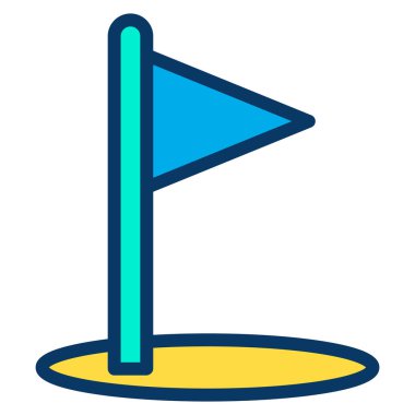 bayrak simgesi, vektör illüstrasyonu