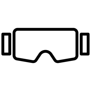 Gözlük. Web simgesi basit illüstrasyon