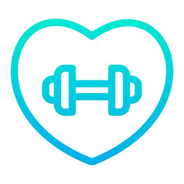 Basit kalp simgesi, vektör illüstrasyonu