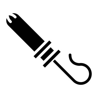 Bir bıçak simgesinin vektör illüstrasyonu