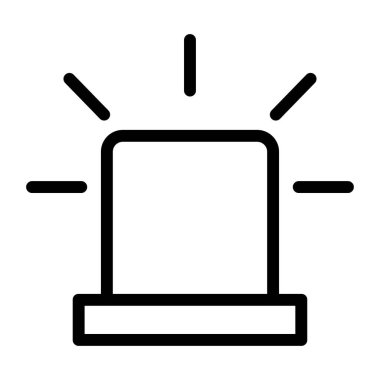 Acil durum web simgesi, vektör çizim 