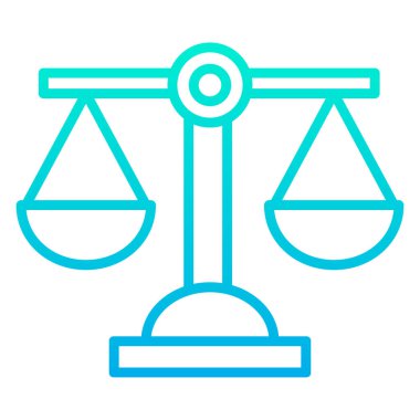 Denge ölçek vektör simgesi