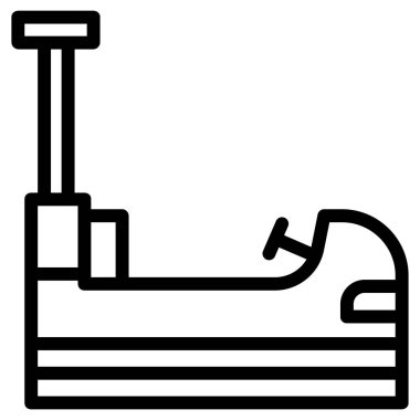 Koşu bandı. Web simgesi basit illüstrasyon