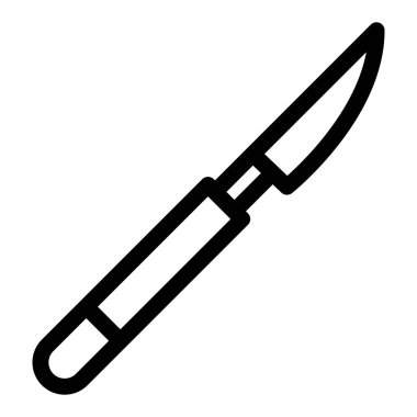 Bıçak. Web simgesi basit illüstrasyon