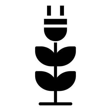 enerji dolgu ikonu vektör illüstrasyonu