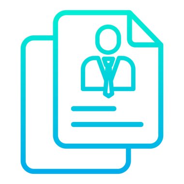 Basit UI profili simgesi, vektör illüstrasyonu