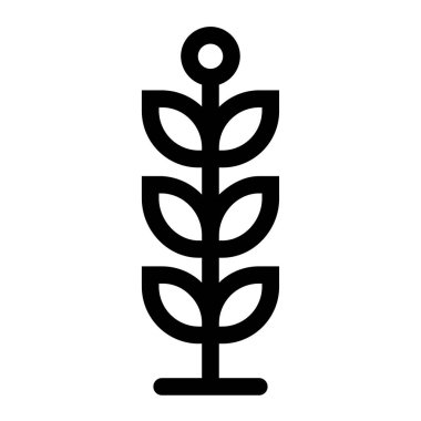 Bitki. Web simgesi basit illüstrasyon