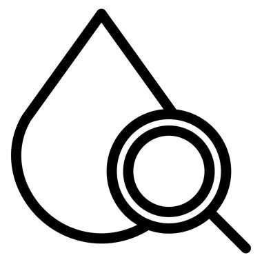 Tıbbi bir ikonun vektör çizimi. Kan!