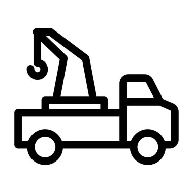 forklift. Web simgesi basit illüstrasyon
