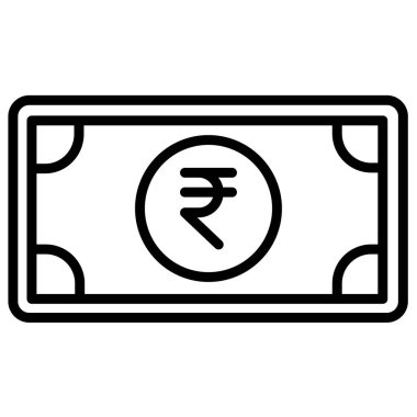 Rupiler, Hint para biriminin vektör çizimi, Hint rupisi. 