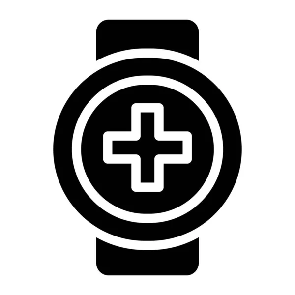 Simple Smartwatch Icono Vector Ilustración — Vector de stock