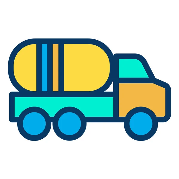 Απλό Εικονίδιο Φορτηγού Διανυσματική Απεικόνιση — Διανυσματικό Αρχείο