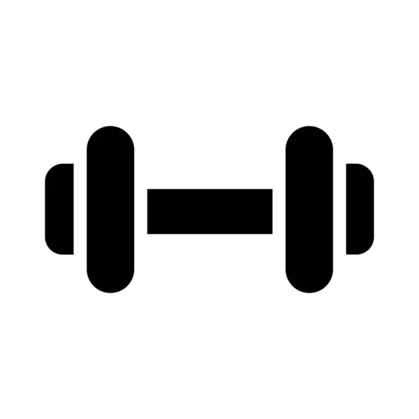 Ginásio Dumbbell Ícone Vetor Ilustração Design Gráfico —  Vetores de Stock