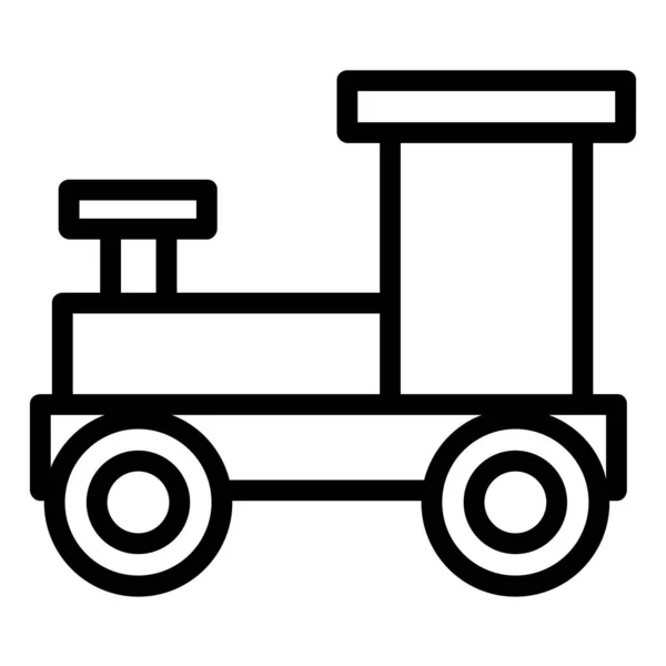 Tren Icono Web Diseño Simple — Vector de stock