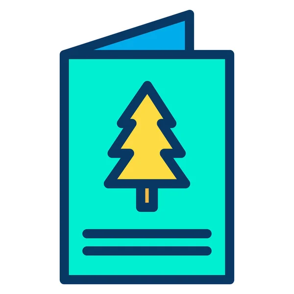 Árbol Navidad Diseño Simple — Vector de stock