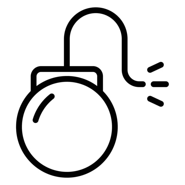 Bombe Web Symbol Einfache Illustration — Stockvektor