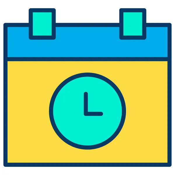 Kalender Web Icoon Eenvoudige Illustratie — Stockvector