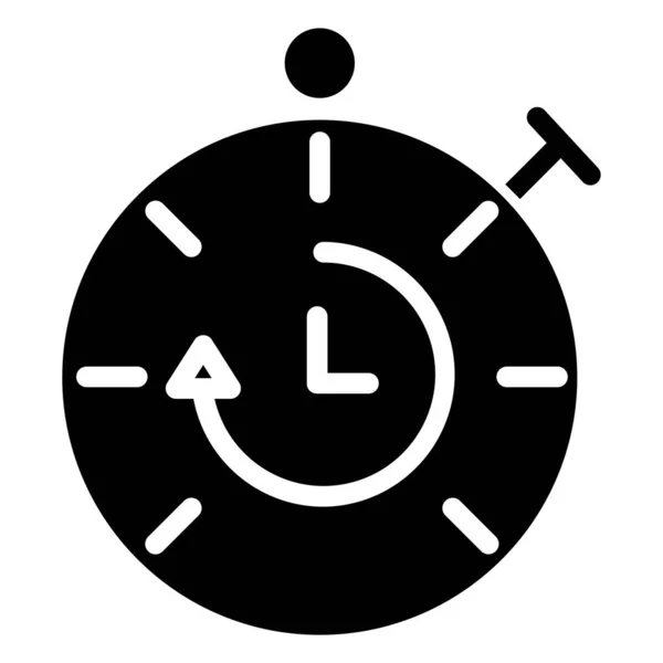 Kronometre Web Simge Vektör Çizim — Stok Vektör