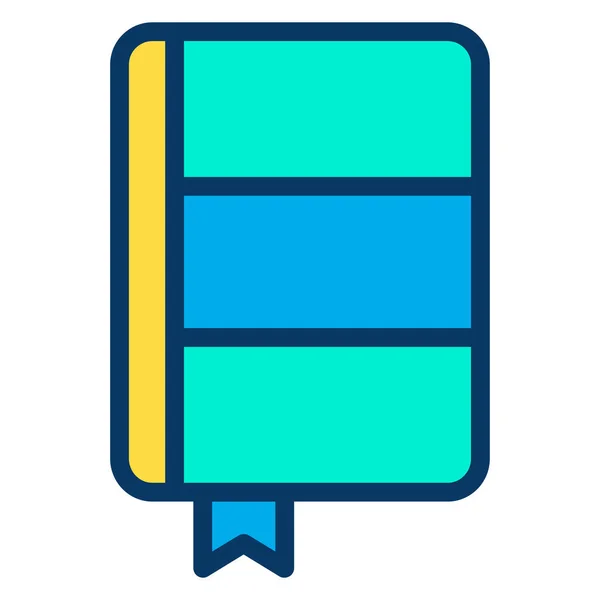 Knihu Webová Ikona Jednoduchá Ilustrace — Stockový vektor