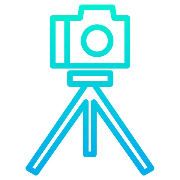 Tripod Simple Vector Icon White Background — Stock Vector