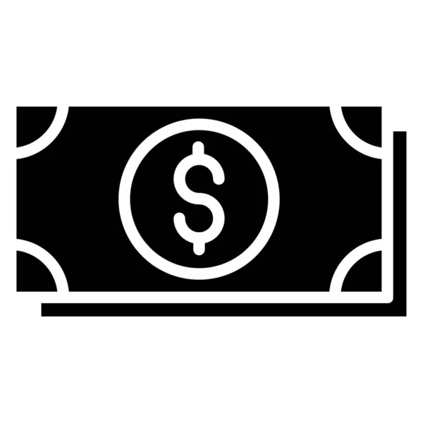 Ícone Dinheiro Modelo Dólar Modelo Logotipo — Vetor de Stock
