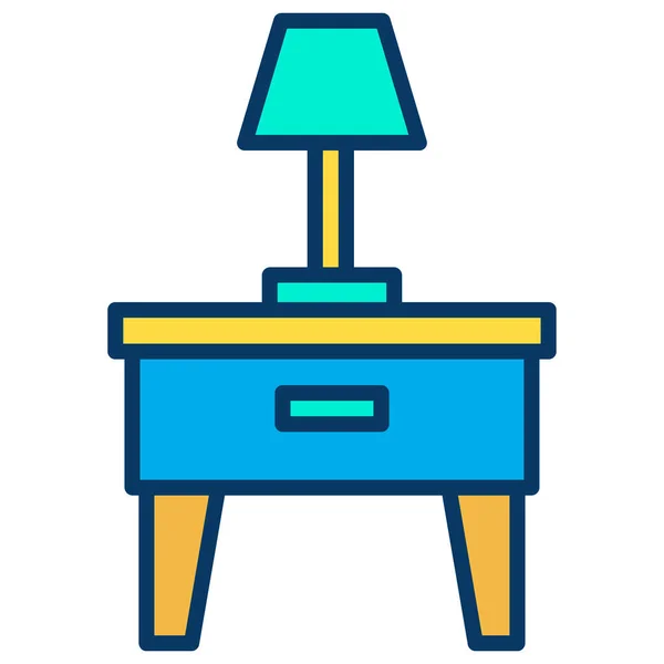 Lampe Einfaches Symbol Vektorillustration — Stockvektor