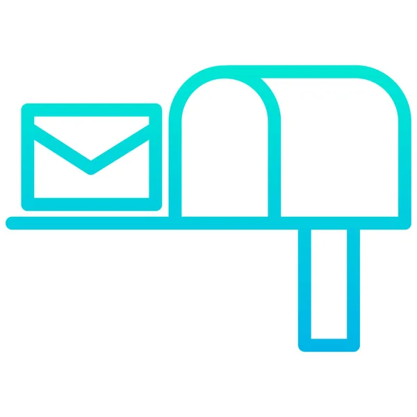 Mail Ikon Vektor Illusztráció — Stock Vector