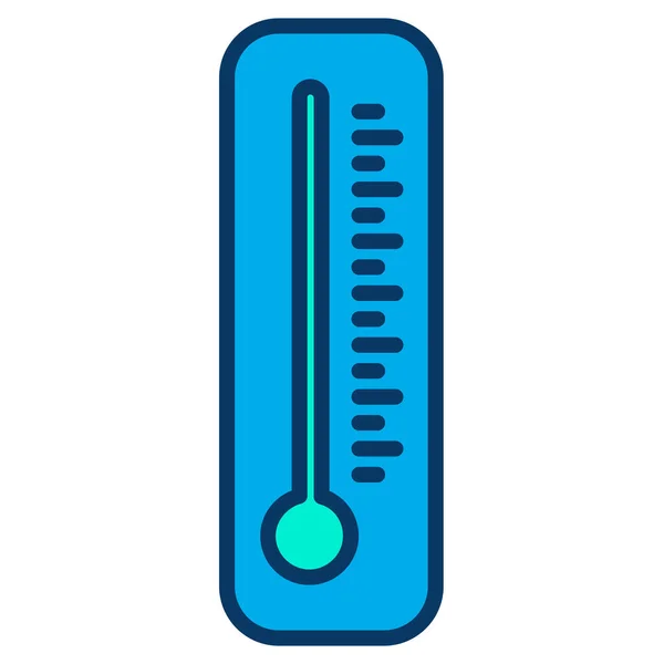 Thermometer Web Icon Vector Illustration — Stock Vector