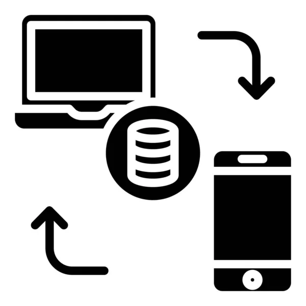 Portátil Icono Computadora Vector Ilustración — Vector de stock