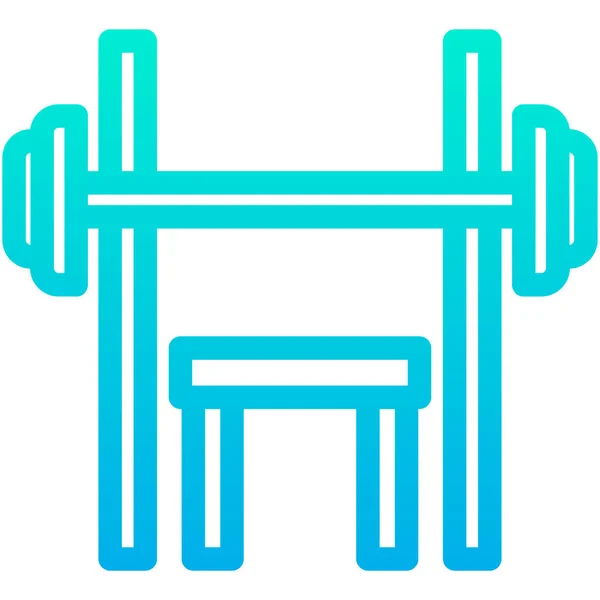 Fitness Tělocvična Vektorová Ikona — Stockový vektor