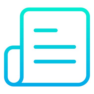 belge ikon vektör illüstrasyonu