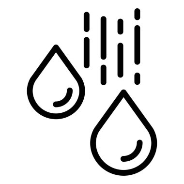 Su damlası. Basit resimleme