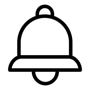 Bilgilendirme zili. Web simgesi basit illüstrasyon