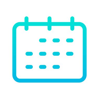 Takvim. Web simgesi basit illüstrasyon