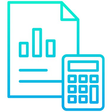 Rapor ver. Web simgesi basit illüstrasyon