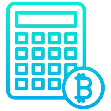 hesap makinesi düz simgesi, vektör illüstrasyonu