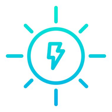 Güneş, beyaz arkaplanda basit vektör simgesi