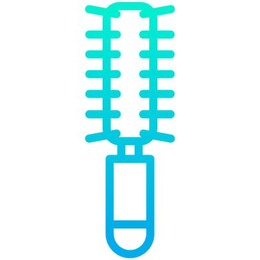 Beyaz arkaplanda basit fırça vektör resimleme