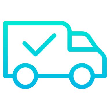 Beyaz arkaplanda basit vektör simgesini taşı